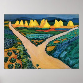 野菜フィールドバイ威厳があるマッケ、ヴィンテージファインアート ポスター