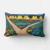 野菜フィールドバイ威厳があるマッケ、ヴィンテージファインアート ランバークッション (正面)