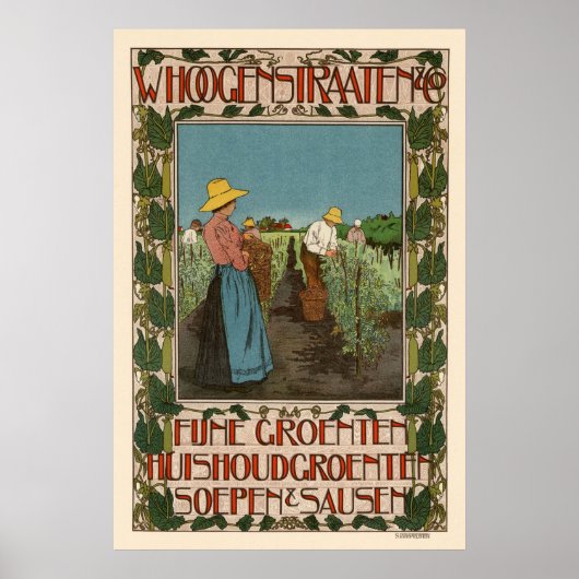 野菜フランスの広告ヴィンテージポスター ポスター (正面)