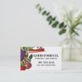 野菜フルーツ農家市場料理栄養 名刺 (スタンド正面)