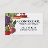 野菜フルーツ農家市場料理栄養 名刺 (正面)