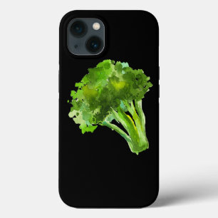 野菜ブロッコリーレトロヴィンテージ水彩グラフ iPhone 13ケース