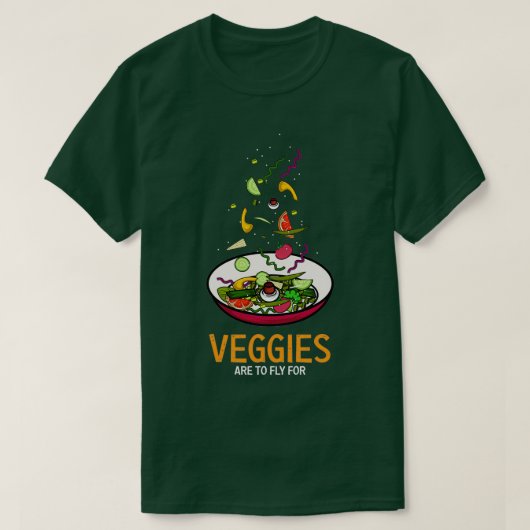 野菜ベジタリアンギフト Tシャツ (デザイン正面)
