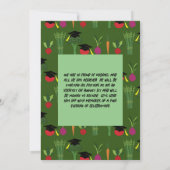 野菜ベジタリアン卒業パーティー招待状 招待状 (裏面)