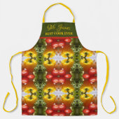 野菜ペッパー最高の調理師名を追加おもしろいする エプロン (正面)