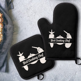 野菜モノグラム 鍋つかみ&鍋敷きセット