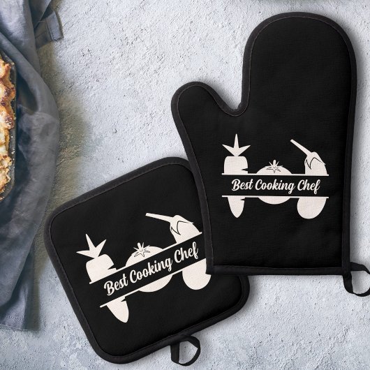 野菜モノグラム 鍋つかみ&鍋敷きセット