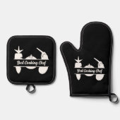 野菜モノグラム 鍋つかみ&鍋敷きセット (正面)