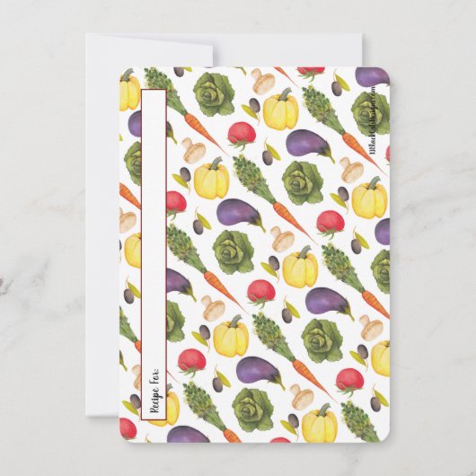 野菜レシピカード 招待状 (裏面)