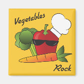 野菜ロックレッドペッパー マグネット (正面)