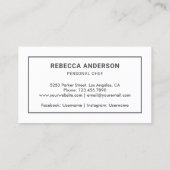 野菜切断板ケータリングパーソナルシェフ 名刺