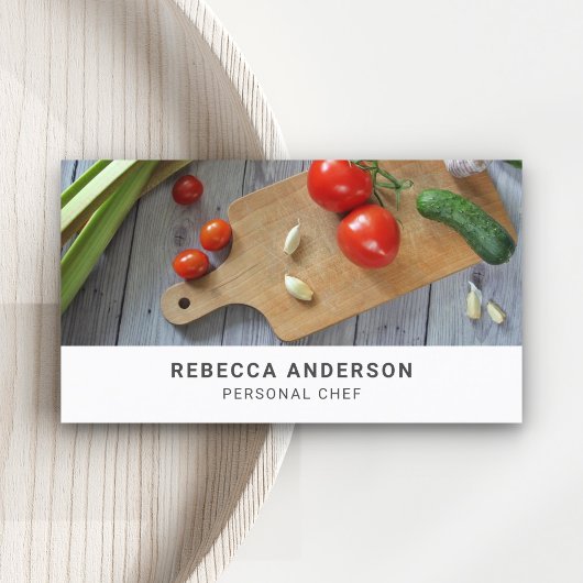 野菜切断板ケータリングパーソナルシェフ 名刺