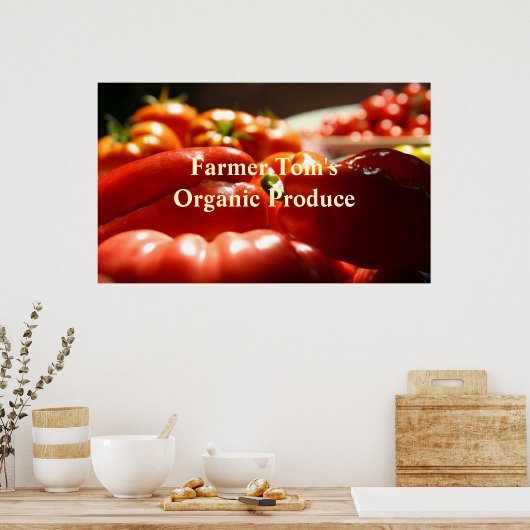 野菜収穫 ポスター (キッチン)