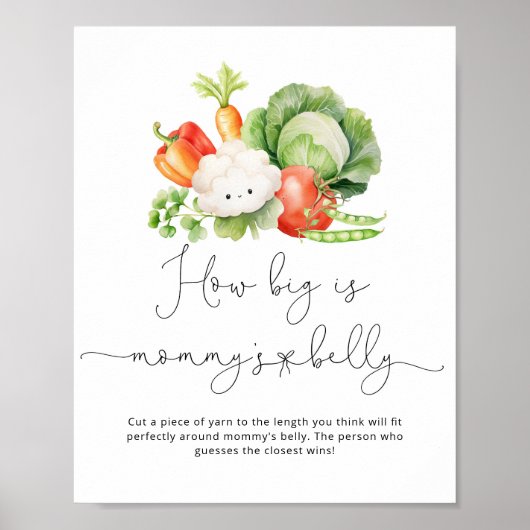 野菜園ママのベリーゲームはどのくらいお大きさ ポスター (正面)