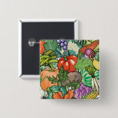 野菜園芸家 缶バッジ (正面&裏面)