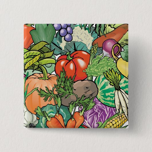 野菜園芸家 缶バッジ (正面)