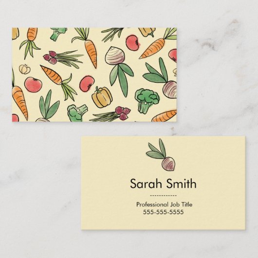 野菜園 名刺 (正面/裏面)