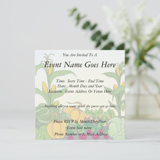 野菜園 招待状 (スタンド正面)