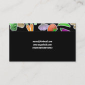 野菜壁紙、ここのあなたの名前 名刺 (裏面)