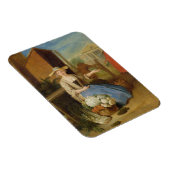 野菜売り、コベントガーデン、c.1726 (油オンpa マグネット (右側)