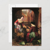 野菜売り ポストカード (正面/裏面)