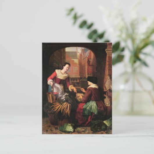 野菜売り ポストカード (スタンド正面)