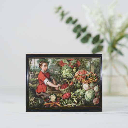 野菜売り ポストカード (スタンド正面)