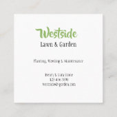 野菜天国 スクエア名刺 (裏面)