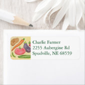 野菜差出人住所ラベル ラベル (インサイチュ)