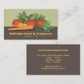 野菜市場のシェフか農場の名刺 名刺 (正面/裏面)