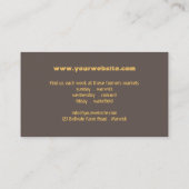 野菜市場のシェフか農場の名刺 名刺 (裏面)