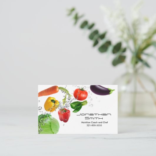 野菜水は名刺をはねかけます 名刺 (スタンド正面)