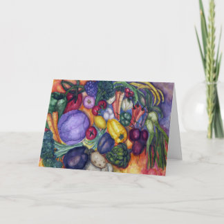 野菜水彩画の絵画 カード