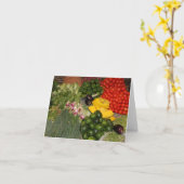 野菜生熟ガーデン混合収穫市場 カード (黄色い花)