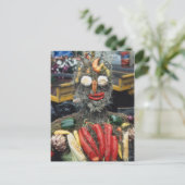 野菜男性はがき ポストカード (スタンド正面)