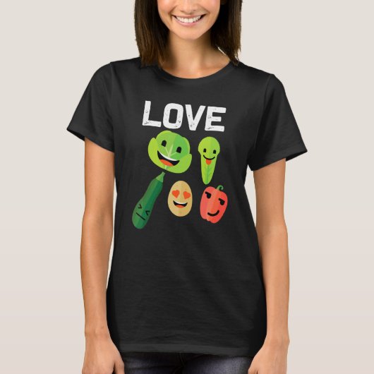 野菜男性へ女性果実野菜ガーデニングP Tシャツ (正面)