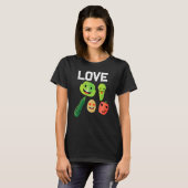 野菜男性へ女性果実野菜ガーデニングP Tシャツ (正面フル)