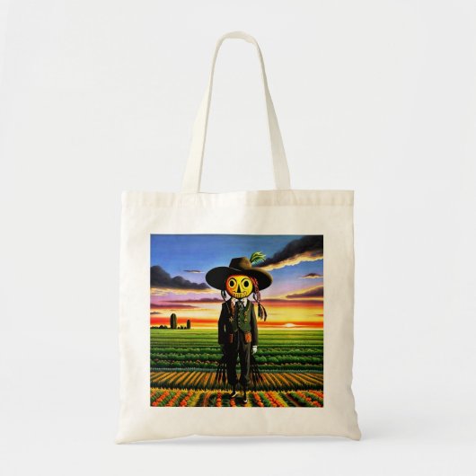 野菜畑のかかし6 トートバッグ (正面)