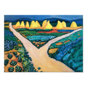 野菜畑 Auguste Macke フォトプリント
