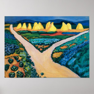 野菜畑 Auguste Macke ポスター