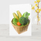 野菜籠 カード (黄色い花)