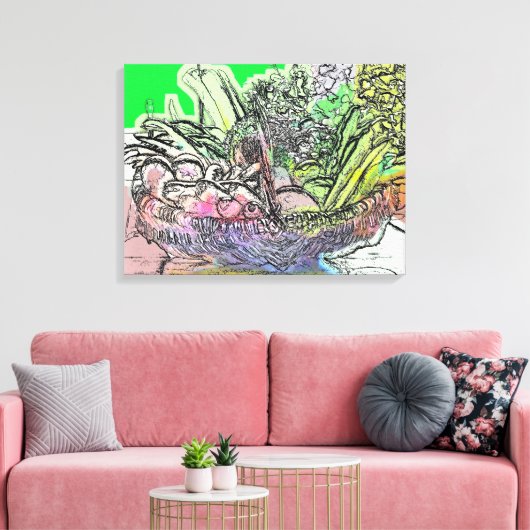 野菜籠 キャンバスプリント (インサイチュ (リビング))