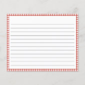 野菜素朴ブライダルシャワーレシピカード (裏面)