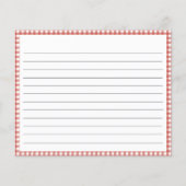 野菜素朴ブライダルシャワーレシピカード (裏面)