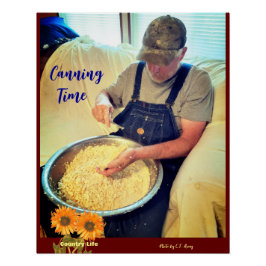 野菜缶詰/カントリーライフ – 植物 ポスター