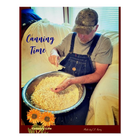 野菜缶詰/カントリーライフ – 植物 ポスター (正面)