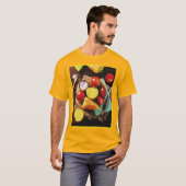 「野菜自家製サラダ」かわいい写真。買今 Tシャツ (正面フル)