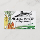 野菜蒸しポット料理クラスのシェフケータリング 名刺 (正面)