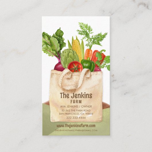 野菜農園 名刺 (正面)