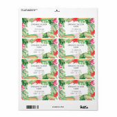 野菜農場水彩発送先住所ラベル ラベル (フルシート)